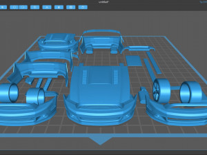 Mustang Roush RS3 2014 Body Kit 3D प्रिंट मॉडल