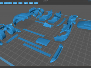 Mustang Roush RS3 2014 Body Kit 3D प्रिंट मॉडल
