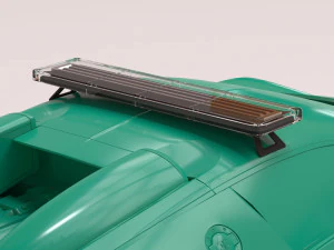 Supercar Police Flashlights 3D Print Model