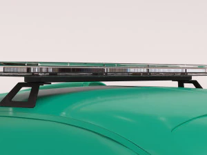 Supercar Police Flashlights 3D Print Model