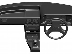 Escort MKIV RHD Dash Modelo de Impressão 3D