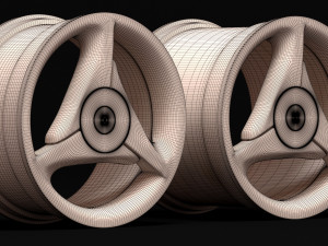 HSV Trispoke Rim 3D Print Model