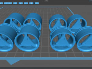 HSV Trispoke Rim 3D Print Model