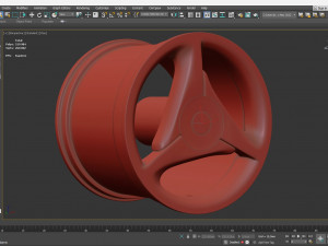 HSV Trispoke Rim 3D Print Model