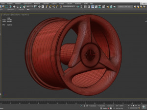 HSV Trispoke Rim 3D Print Model