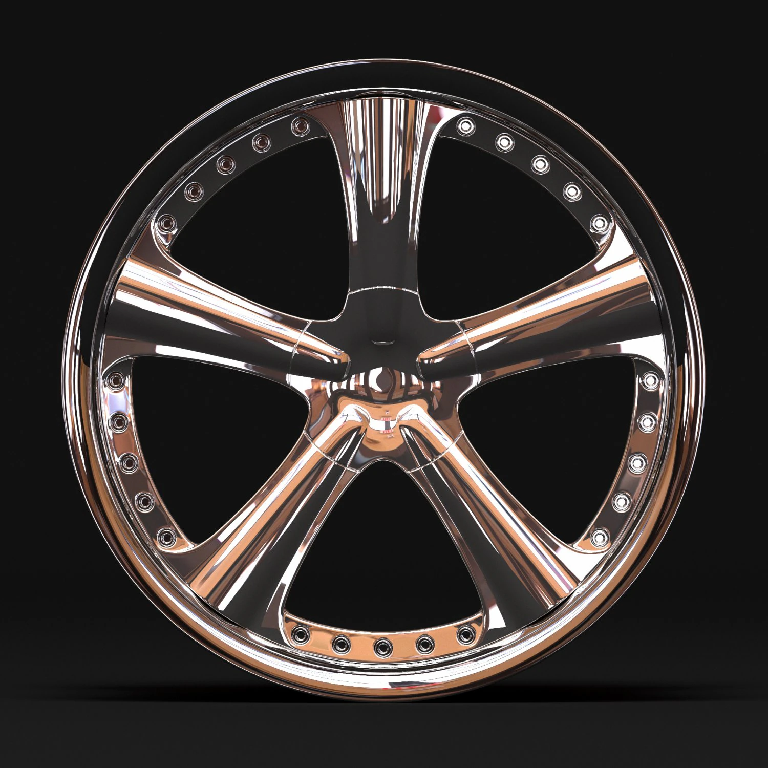 AME Modelart 3PC Wheels 3D Print Model .c4d .max .obj .3ds .fbx .stl .blend 