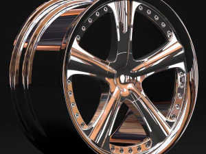 AME Modelart 3PC Wheels 3D Print Model