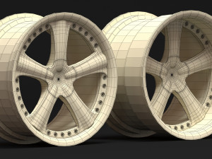 AME Modelart 3PC Wheels Model Cetak 3D