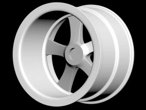 AME Modelart 3PC Wheels 3D Print Model