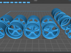 AME Modelart 3PC Wheels Model Cetak 3D
