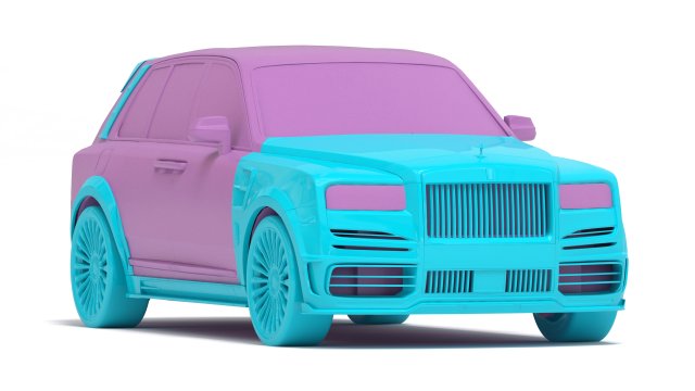 Cullinan Mansory Kit 3D-Druckmodell .c4d .max .obj .3ds .fbx .stl .blend 