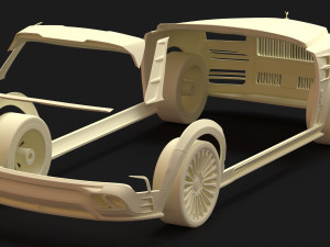 Cullinan Mansory Kit 3D-Druckmodell