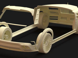 Cullinan Mansory Kit 3D Print Model