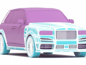 Cullinan Mansory Kit 3D-Druckmodell