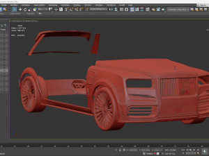 Cullinan Mansory Kit 3D-Druckmodell