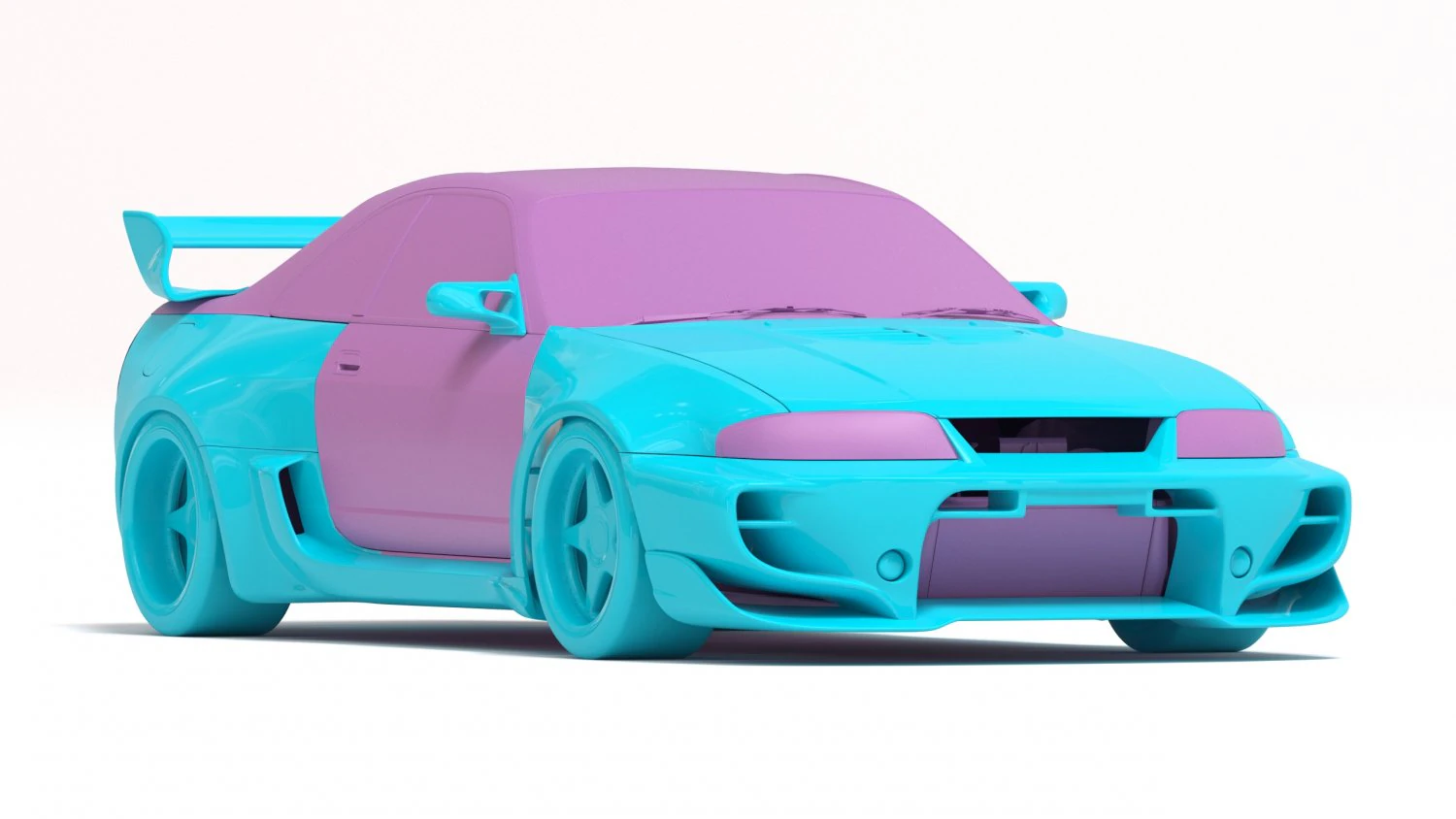 Veilside GT-R 33 Combat Evolution Body Kit 3D Print Model .c4d .max .obj .3ds .fbx .stl .blend 