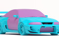 Veilside GT-R 33 Combat Evolution Body Kit Modello di stampa 3D