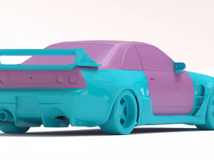 Veilside GT-R 33 Combat Evolution Body Kit 3D Print Model