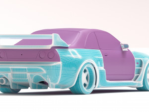 Veilside GT-R 33 Combat Evolution Body Kit Modello di stampa 3D