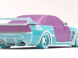 Veilside GT-R 33 Combat Evolution Body Kit 3D Print Model