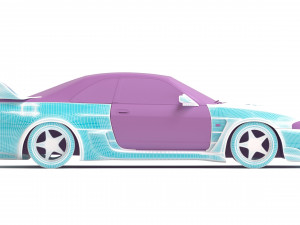 Veilside GT-R 33 Combat Evolution Body Kit Modello di stampa 3D