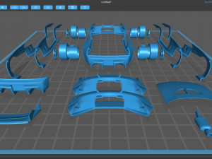 Veilside GT-R 33 Combat Evolution Body Kit Modello di stampa 3D