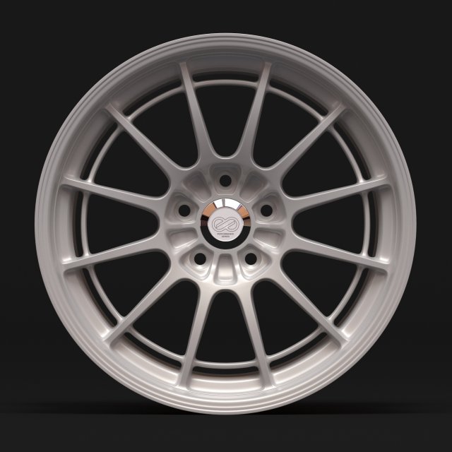 Enkei NT03M rim 3Dプリントモデル .c4d .max .obj .3ds .fbx .stl .blend