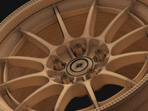 Enkei NT03M rim 3Dプリントモデル