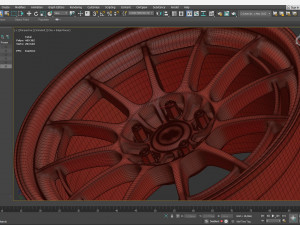 Enkei NT03M rim 3Dプリントモデル