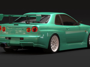 Nissan R34 N1 Super Taikyu Kit Model Cetak 3D