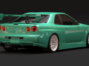 Kit Nissan R34 N1 Super Taikyu Modello di stampa 3D