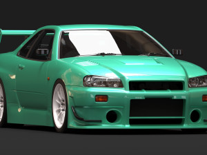 Nissan R34 N1 Super Taikyu Kit Model Cetak 3D