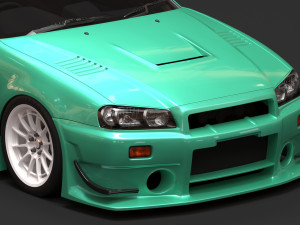 Nissan R34 N1 Super Taikyu Kit Model Cetak 3D