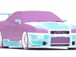 Nissan R34 N1 Super Taikyu Kit Model Cetak 3D