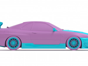 Nissan R34 N1 Super Taikyu Kit Model Cetak 3D
