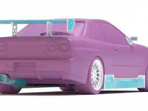 Kit Nissan R34 N1 Super Taikyu Modello di stampa 3D