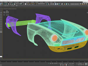 MGB Sebring Wing and Balance Kit 3D Print Model