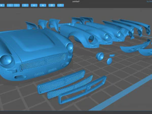 MGB Sebring Wing and Balance Kit 3D Print Model