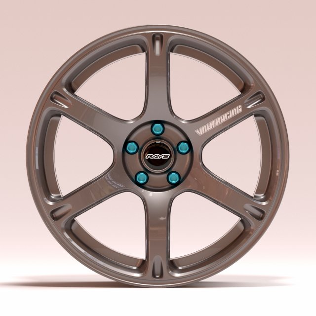 Rays Volk TE037 rim 3D प्रिंट मॉडल .c4d .max .obj .3ds .fbx .stl .blend 