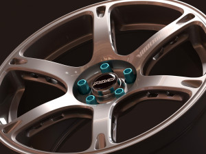 Rays Volk TE037 rim 3D प्रिंट मॉडल