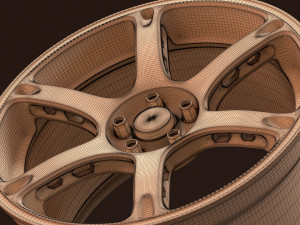Rays Volk TE037 rim 3D प्रिंट मॉडल