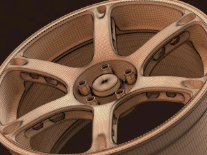 Rays Volk TE037 rim 3D Print Model