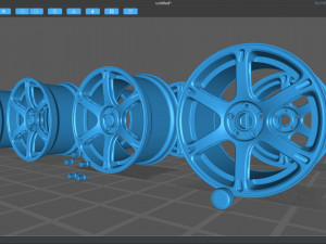 Rays Volk TE037 rim 3D प्रिंट मॉडल