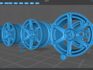 Rays Volk TE037 rim 3D Print Model