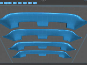 Peugeot 306 Spoiler 3D Print Model