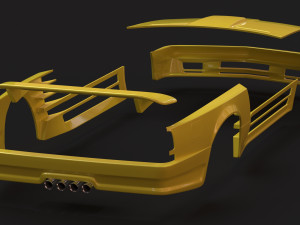 Gemballa M635 CSI Body Kit 3D 프린트 모델