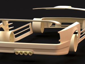 Gemballa M635 CSI Body Kit 3D 프린트 모델