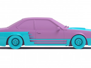 Gemballa M635 CSI Body Kit 3D 프린트 모델
