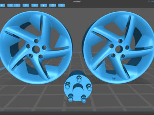 HSV VN Group A 20inch Wheel 3D Print Model