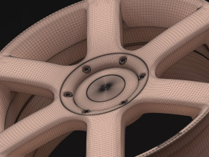 Wolfrace Voodoo Rim 3Dプリントモデル